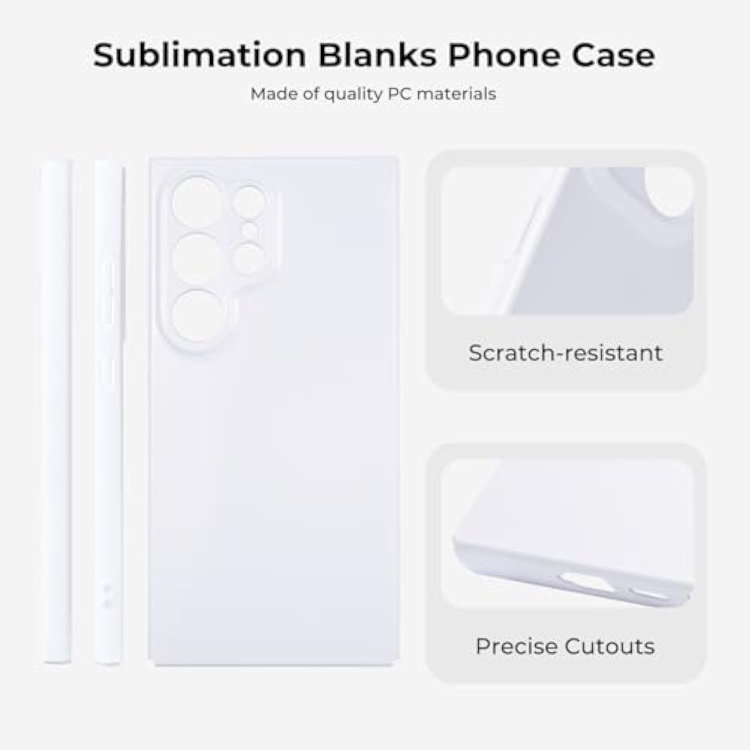 Galaxy S25 Ultra Glossy Sublimation Phone Case Blanks, 6 Pack, Glossy Finish