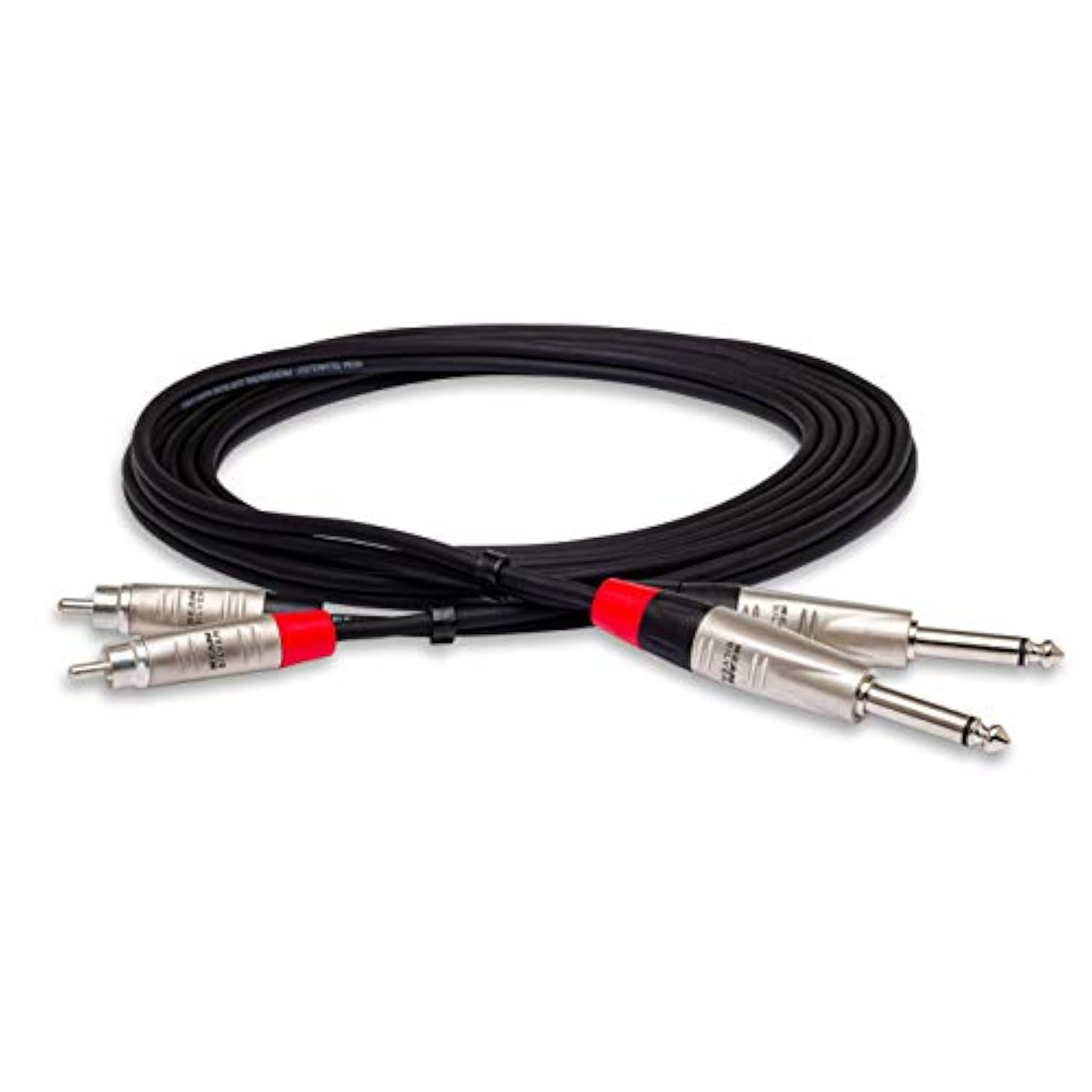 Hpr-003X2 Pro Stereo Interconnect, Dual Rean 1/4 Inch Ts To Rca, 3 Feet