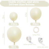 Ivory & Pearl White Balloon Garland Kit for Neutral Baby Shower, Wedding, or Party Decor