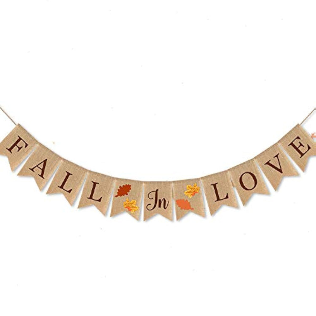 Burlap Fall In Love Banner Fall Autumn Wedding Supplies Engagement Bridal Shower Garland Decoration