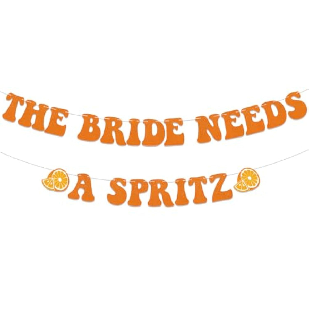 The Bride Needs A Spritz Banner, Aperol Spritz Bridal Shower Decorations, Love At First Spritz Banner, Cocktail Wedding Party Decorations Orange Glitter
