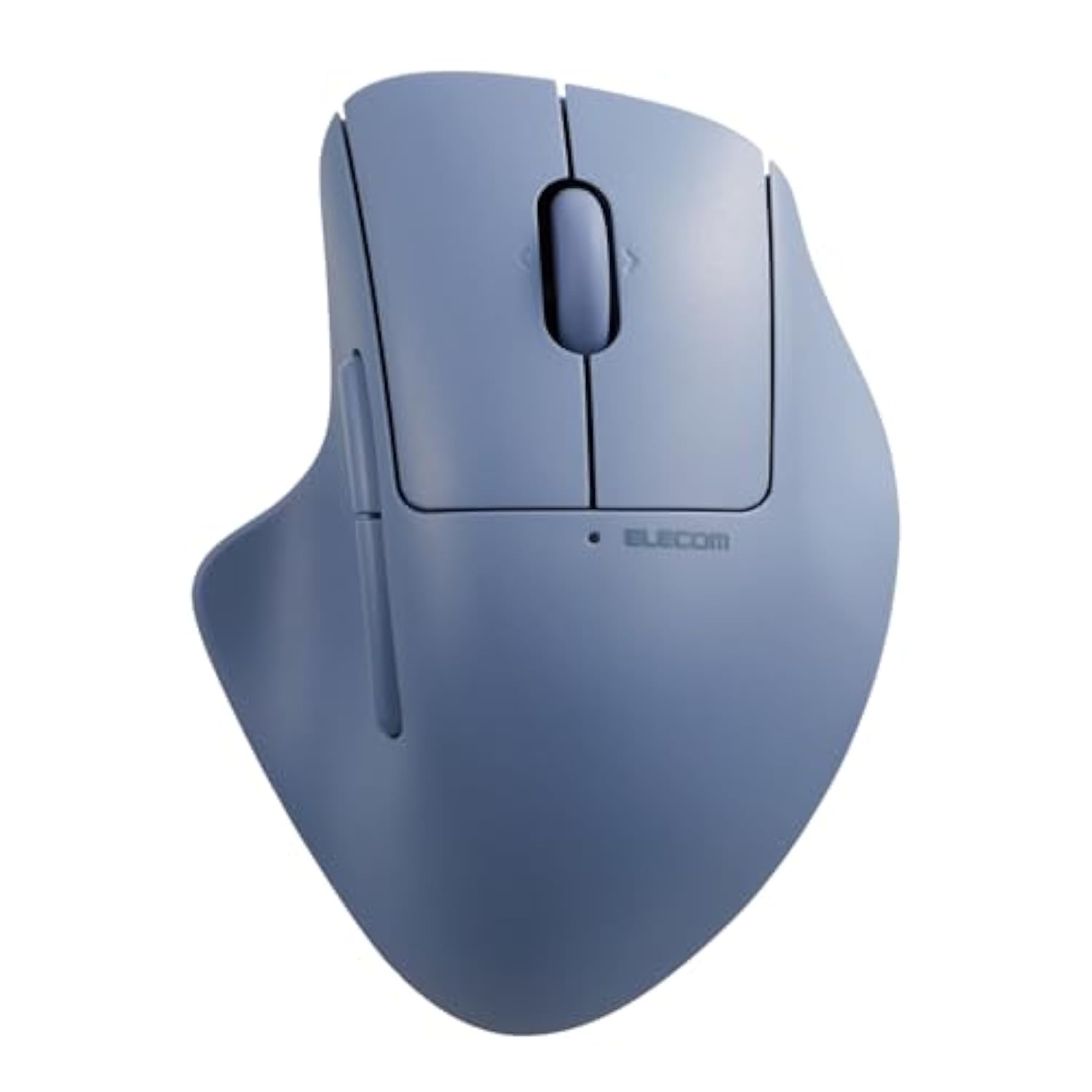 ELECOM Shellpha Bluetooth Wireless Mouse, Silent Click, Ergonomic 7 Programmable Buttons, Connect to 3 Devices, 2.4GHz USB Multi-Device Connection, Tilt Scroll, 2000 DPI, PC Laptop Mouse (Navy Blue)