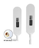 Dual Band Wifi 2.4Ghz 5.8Ghz 12Dbi High Gain Omnidirectional Glue Stick Antenna Rp Sma Male Connector Antenna For Wifi Router Wireless Network Card (White,2Pcs)