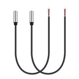 2-Pack Replacement 3.5Mm Female Jack To Bare Wire Open End Trs 3 Pole Stereo 1/8" 3.5Mm Jack Plug Connector Audio Cable For Headphone Headset Earphone Cable Repair