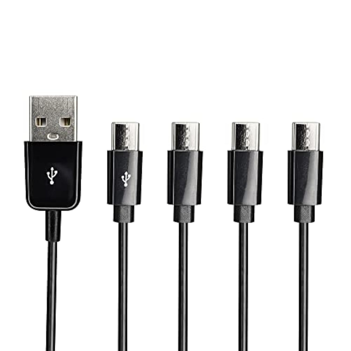 Usb Type C Splitter Charging Cable,1Ft 4 In 1 Multi Charging Cable, Usb A To 4