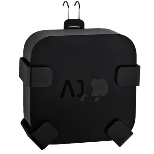 Wall/Under Desk/Back of TV Mount Compatible with All  TV Generations (Including All 4K ) (Black)