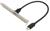 USB Type C 3.1Panel Mount Adapter Cable USB-C 3.1 Gen2 10Gbps Male to USB C Female Panel Mount Screw Cable,Supports Charging,Data,Audio,Video Cable