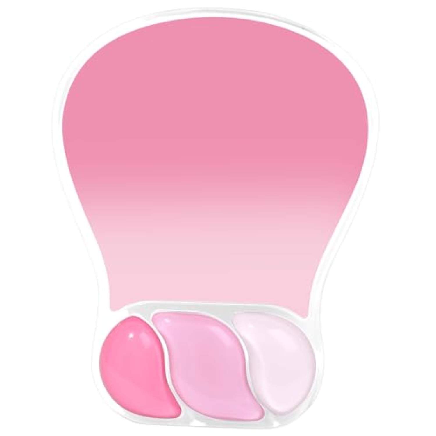 Ergonomic Gel Mouse Pad With Wrist Support – Non-Slip Desk Mousepad For Laptop & Computer, Rose Pink Gradient