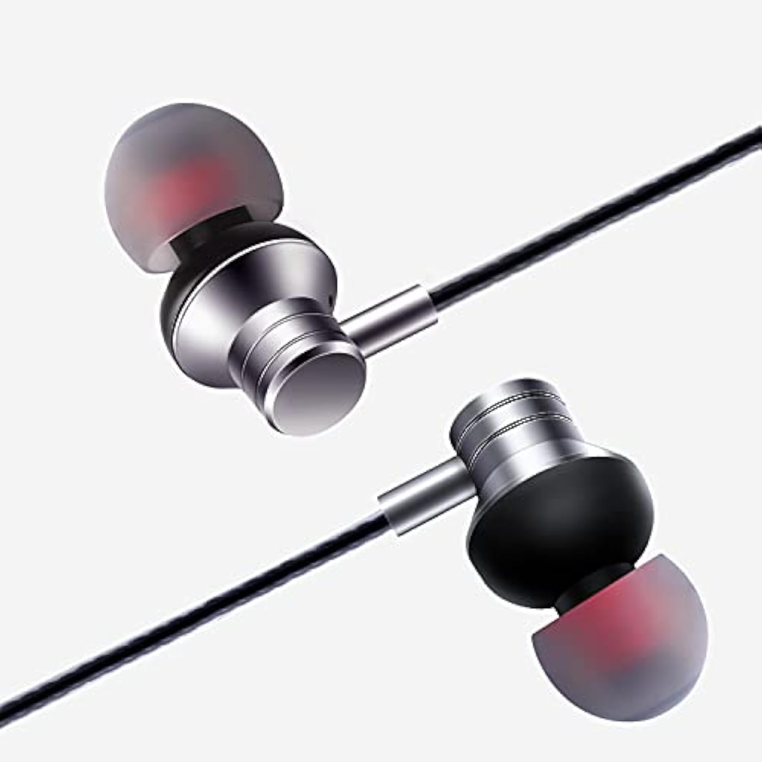 Wired Earbuds Headphones With Microphone Stereo Bass Earphones Noise Isolation