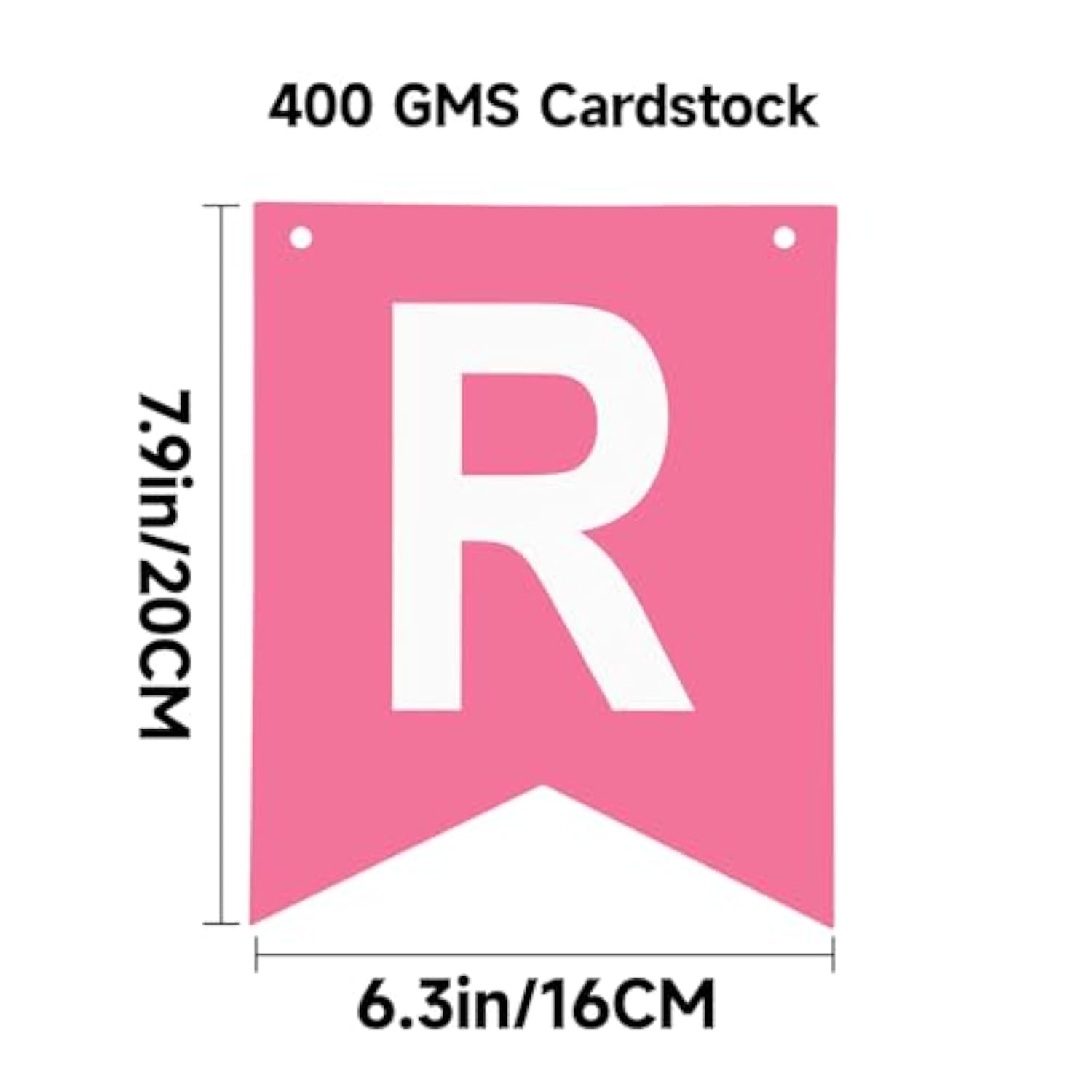 Pink Happy Birthday Banner Pre-Strung Hanging Sign for Women, Men, Girls, or Boys