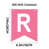 Pink Happy Birthday Banner Pre-Strung Hanging Sign for Women, Men, Girls, or Boys