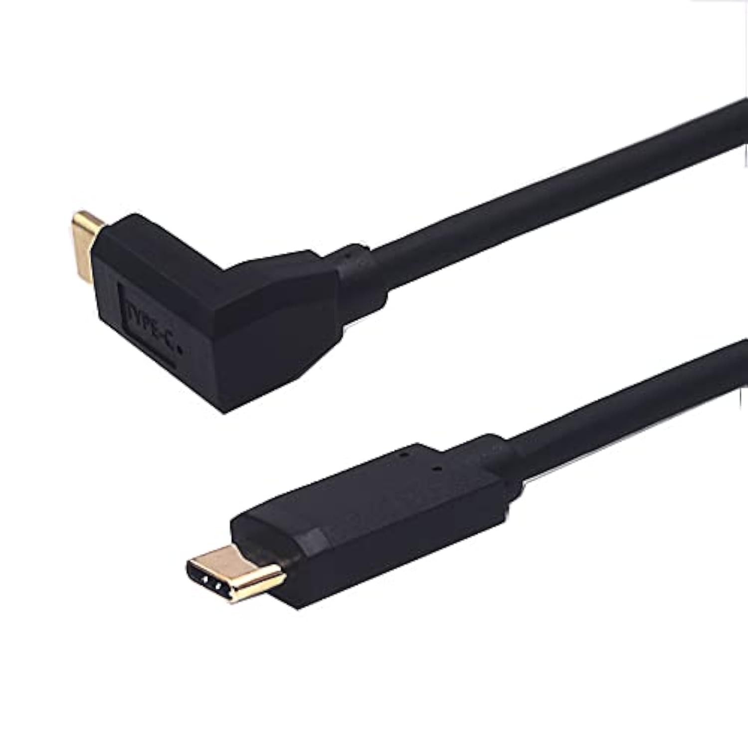 2Ft Usb 3.1 Type C Cable, Usb C Male To 90 Degree Up & Down Angle Usb C Male C