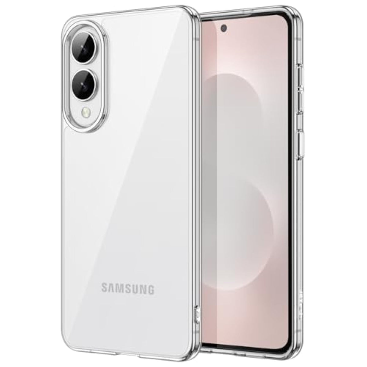 JETech Case for Samsung Galaxy S25 Edge, Non-Yellowing Slim Minimalist Shockproof Bumper Protective Phone Cover, Anti-Scratch Hard PC Back (Clear)