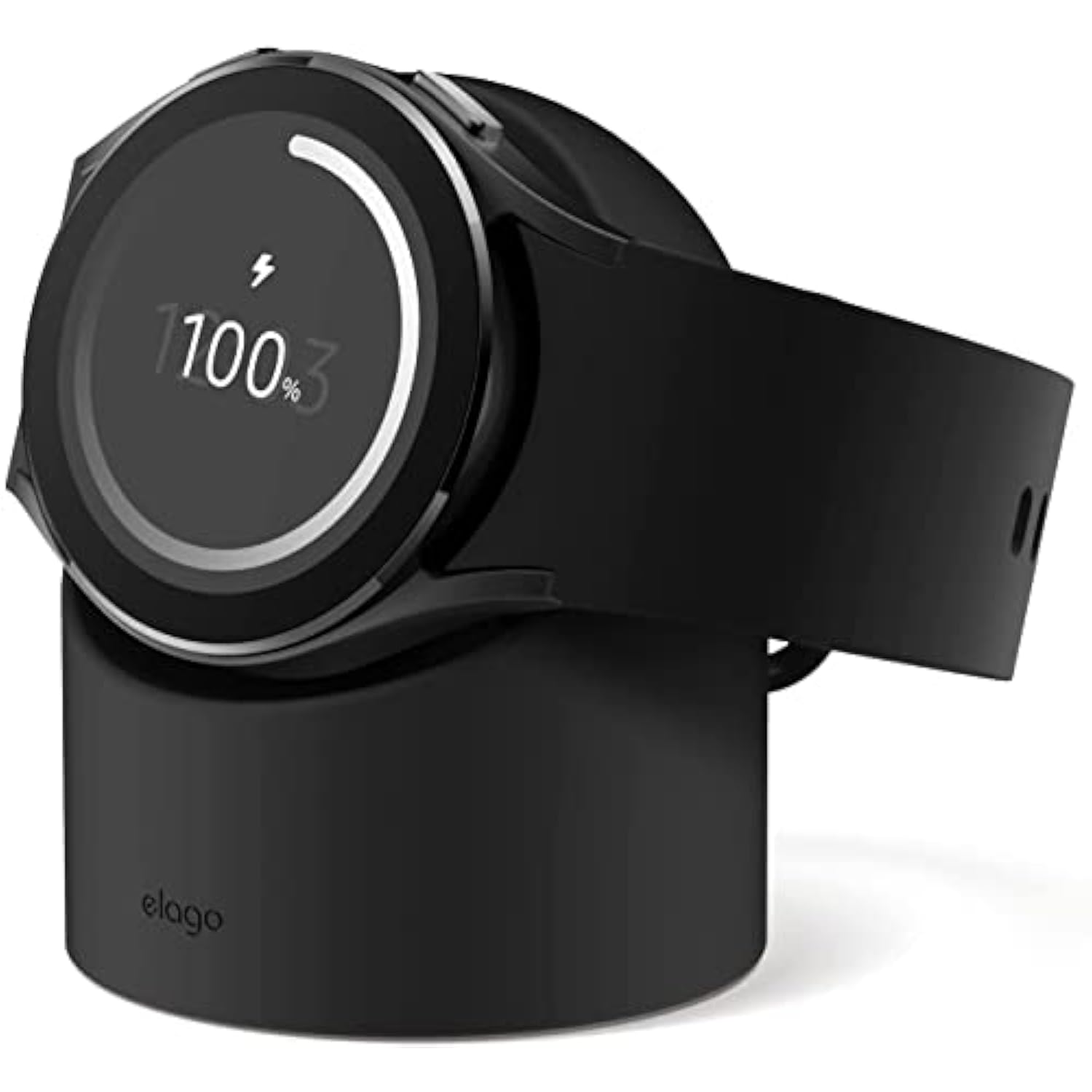 elago GW2 Compatible with Samsung Watch Charger for Galaxy Watch 4/4 Classic / 3 / Active(40~46mm)-[Black] [Charging Cable Not Included]