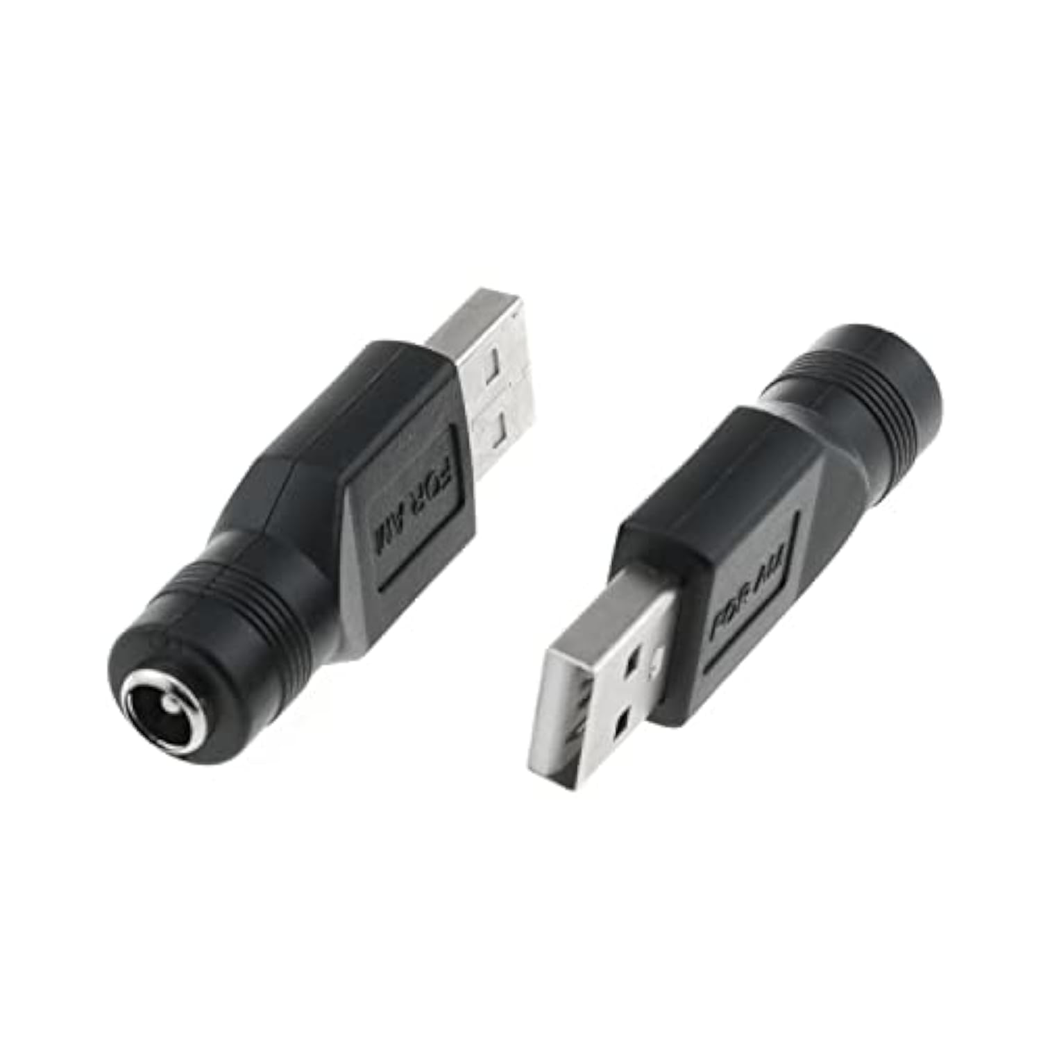 Usb To Dc Adapter 2Pcs Usb 2.0 A Male To Dc 5.5X2.1Mm Dc Female 5V Connector C