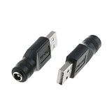 Usb To Dc Adapter 2Pcs Usb 2.0 A Male To Dc 5.5X2.1Mm Dc Female 5V Connector C