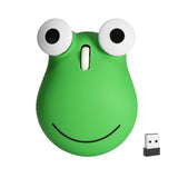 Wireless Mouse Bluetooth Cute Animal Green Frog Shape Computer Mice With Usb Receiver 2.4Ghz & Bluetooth Dual-Mode Portable Travel Silent Optical Cordless Mouse For Laptop Pc Computer Desktop Notebook