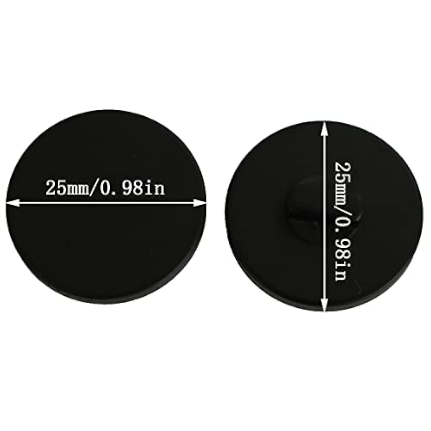 Flat Buttons 10Pcs Resin Shank Buttons Black 25Mm Suit Buttons High-Fo