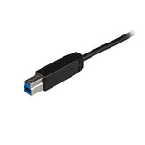 StarTech.com 3.3ft (1m) USB-B to USB-C Cable, USB 10Gbps, Data Cord, USB 3.2 Gen 2, USB-C Data Transfer Cable