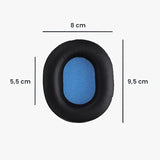 kwmobile Ear Pads Compatible with Sennheiser HD8 / HD8 DJ / HD6 Mix Earpads - 2X Replacement for Headphones - Black