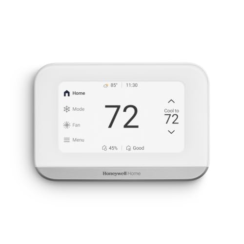 X7S Smart Thermostat With Advanced Occupancy Sensing, Humidity Monitoring, And Customizable Touchscreen Display, White