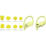 Replacement Earbud Tips For Powerbeats Pro Headphones, 16 Pieces, Yellow, Small/Medium/Large/Double Flange Sizes