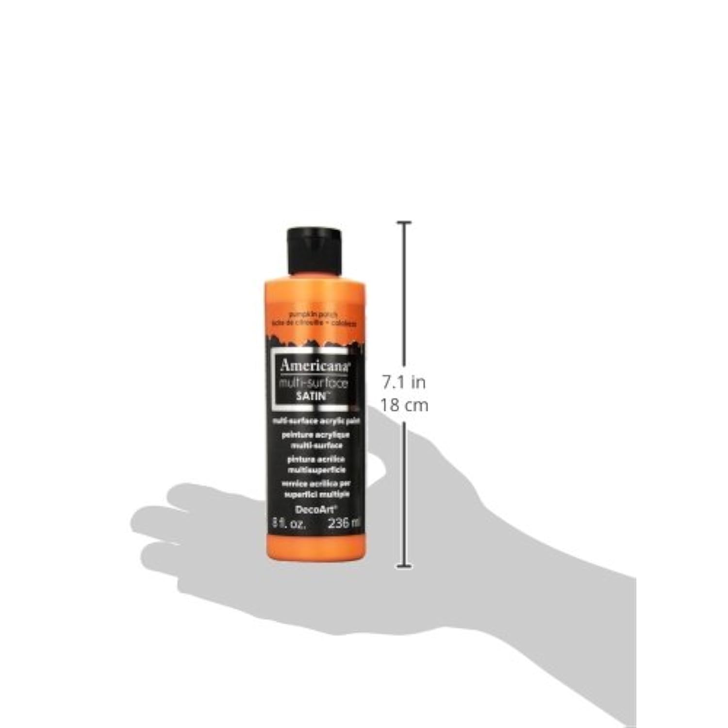 DecoArt Americana Multi-Surface Satin Acrylic Paint, 8-Ounce, Pumpkin Patch