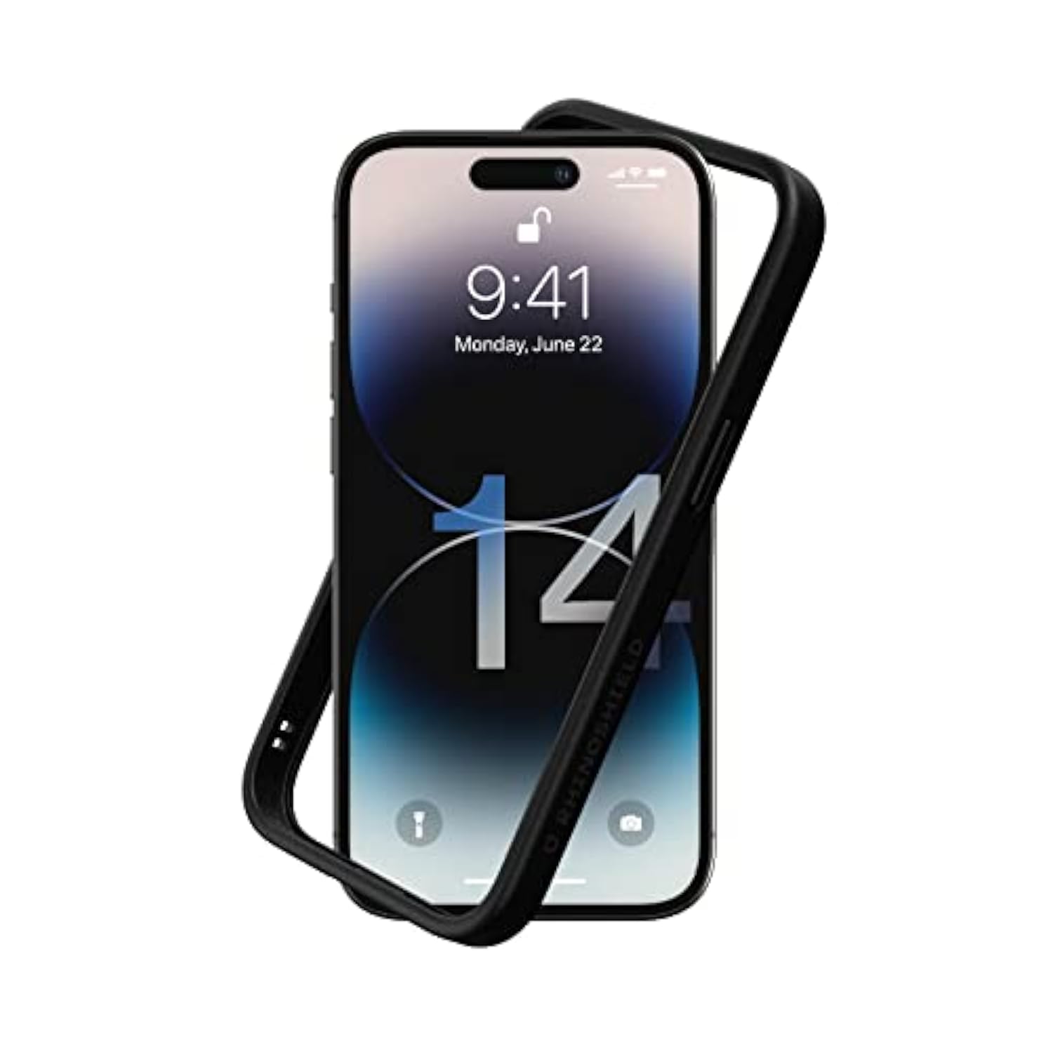 Bumper Case Compatible With [Iphone 14 Pro] | Crashguard Nx - Shock Absorbent Slim Design Protective Cover 3.5M / 11Ft Drop Protection - Black