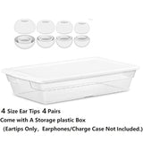 Xs Size Ear Tips Earbuds Covers Ear Caps Eartips Earpads Compatible With Apple Airpods Pro 2 And Airpod Pro 1, Silicone Tips, Fit In Case, 3 Pairs White Xs