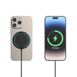 Wireless Charger, 15W Max Fast Magnetic Wireless Charging Pad Compatible With Iphone 16/15/14/13/12 With Usb-A Converter Black