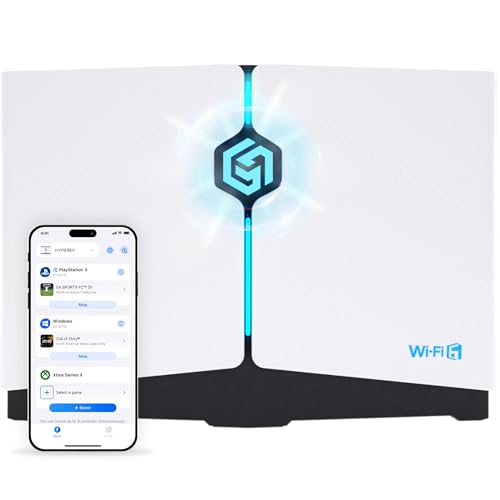 Ax3000 Gaming Router Wifi Booster For Ps5, Pc & Consoles Dual Band Wifi 6 Game Accelerator, Low Ping & Lag Reduction, 2402Mbps, Includes 90-Day Gearup Vip Core Plan