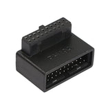 Usb 3.0 19/20 Pin 90 Degree Adapter Male To Female L Turn Right Angle Socket F