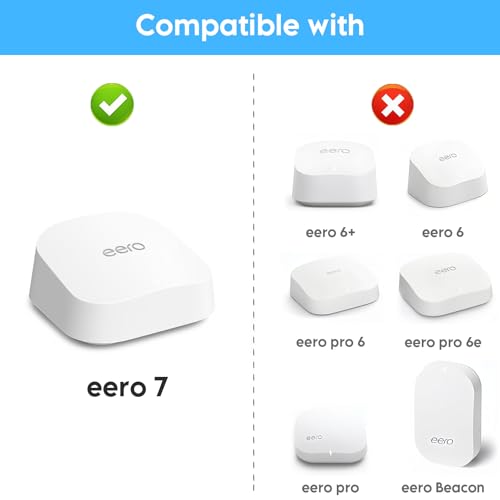 Eero 7 Wall Mount Bracket Compatible With Eero Wifi 7 Mesh Router And Extender, Space-Saving Holder For Eero 7 Wifi Extender With Cable Management White (3 Pack)