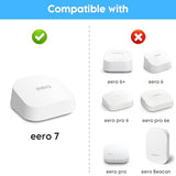 Eero 7 Wall Mount Bracket Compatible With Eero Wifi 7 Mesh Router And Extender, Space-Saving Holder For Eero 7 Wifi Extender With Cable Management White (3 Pack)