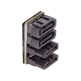 Cy Dual Sata 7Pin Male To 7Pin Female 360 Degree Angled Expansion Adapter Low