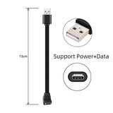 xiwai USB 2.0 Male to USB-C Type-C Up Down Angled 90 Degree Data Flat Slim FPC
