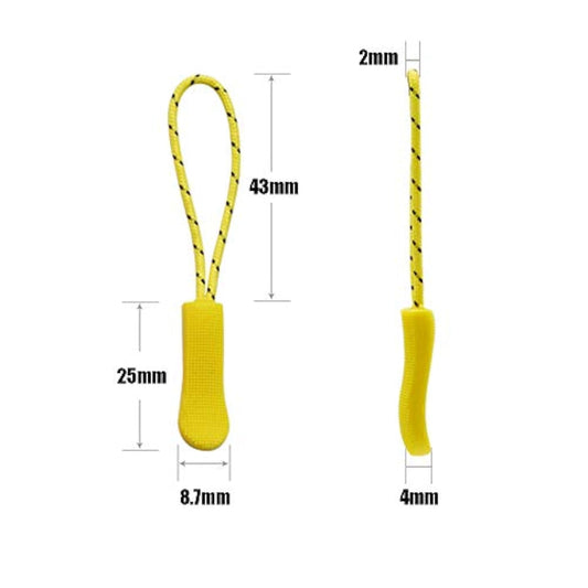 120Pcs Zipper Pulls Zip Extension Fixer With Nylon Rope Replacemen For