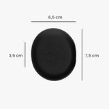 kwmobile Ear Pads Compatible with Jabra Evolve 2 65 / Evolve 65 SE Earpads - 2X Replacement for Headphones - Black