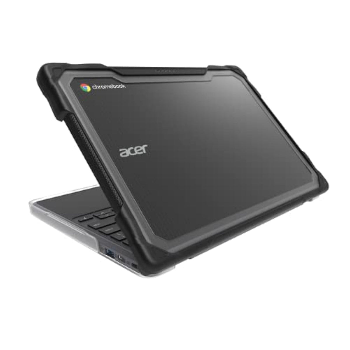 Gumdrop SlimTech Case Fits Acer Chromebook 511 (C736) Clamshell - Durable, Lightweight, Shockproof, Drop Tested and Reliable Device Protection for Kids, K-12 Students, Classroom and School Use - Black