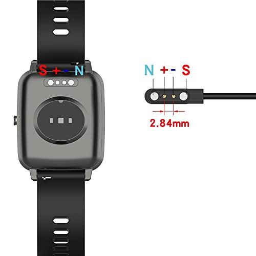 2 Pack 3.3FT Magnetic Smart Watch Charger USB Charging Cable for Letsfit Willful YAMAY ID205L ID205U