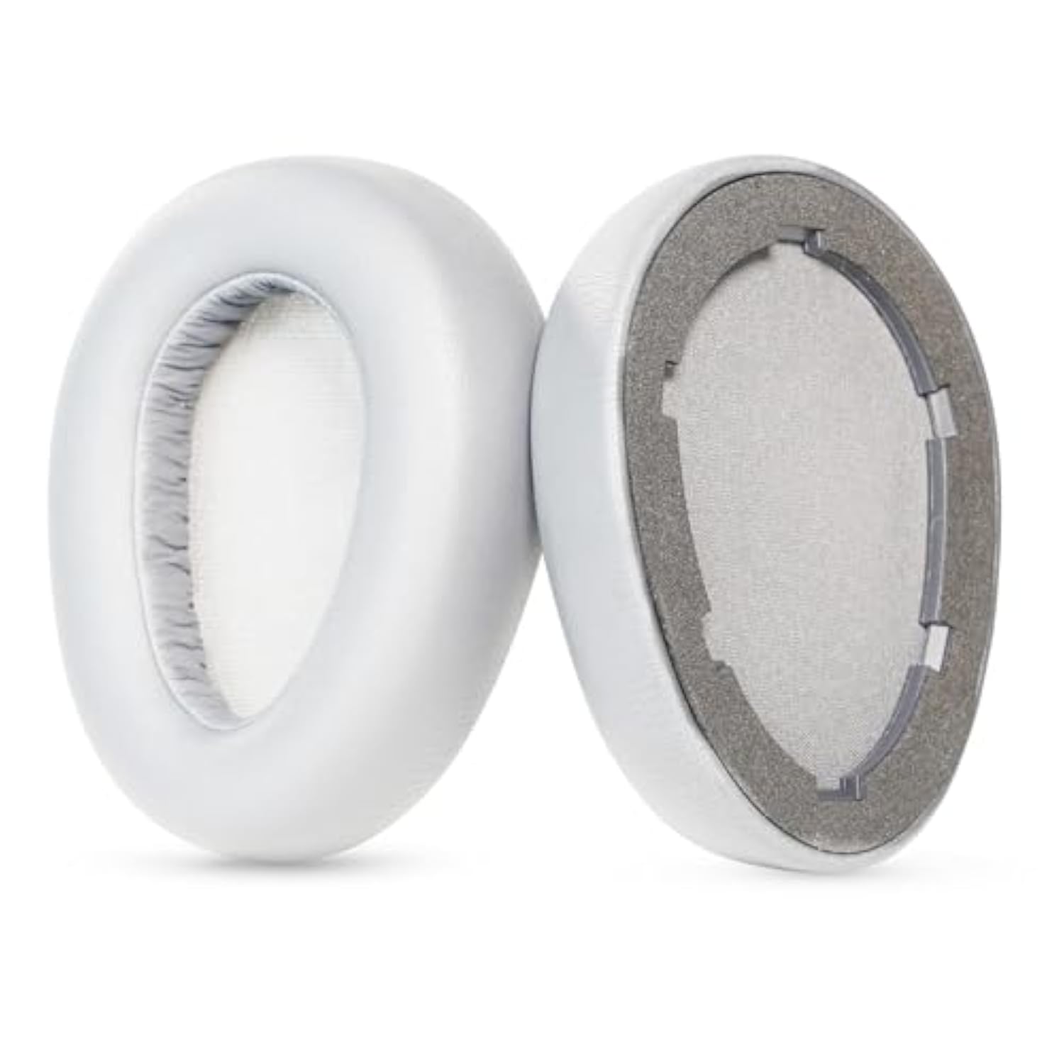 Ear Pads Ear Cushions Compatible With Jlab Jbuds Lux Anc Headphones Replacement Earpads Protein Leather Cover Repair Part (Light Gray)