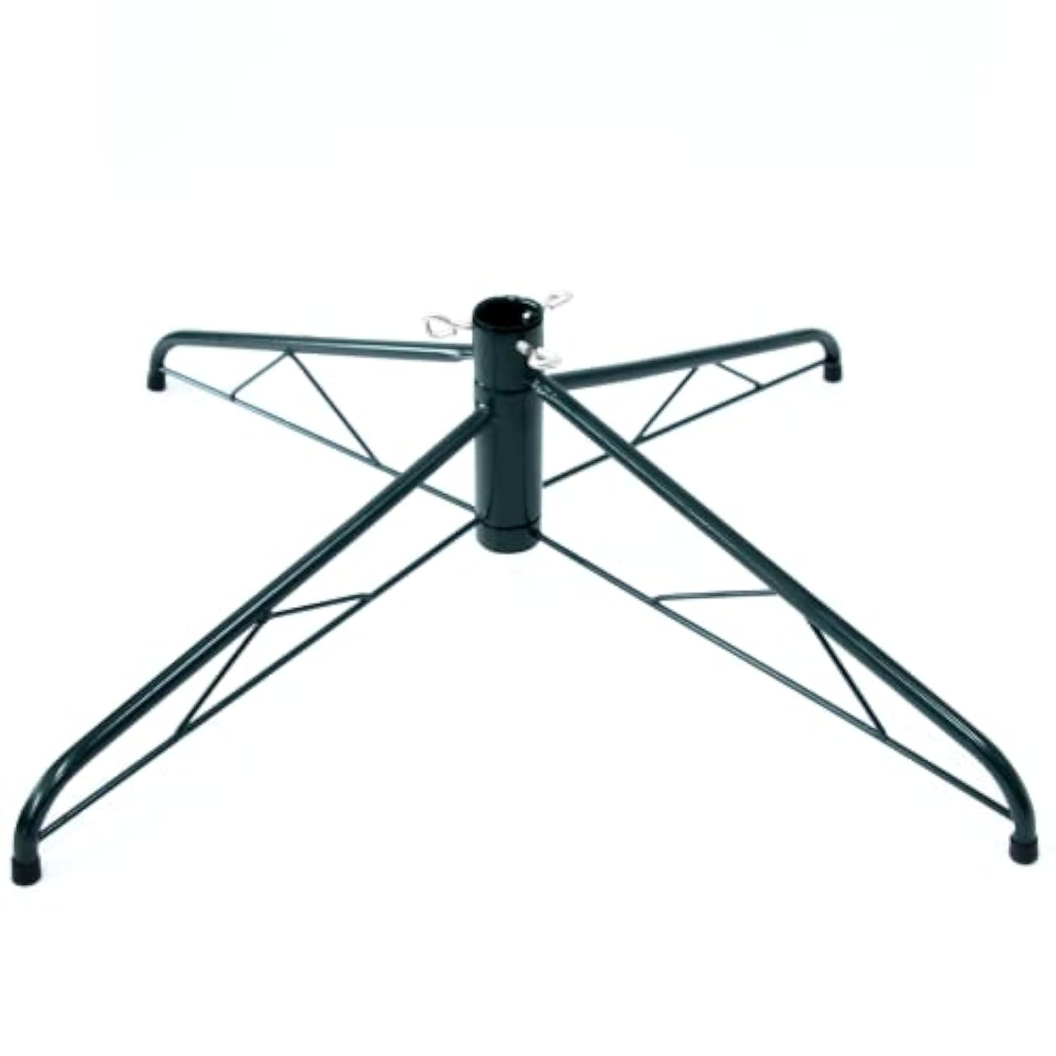 27.6 Inch Large Christmas Tree Stand For Artificial Trees, Folding Christmas Tree Base For 3 Ft To 7.5 Ft Artificial Trees, Fits 0.5-1.22 Inch Tree Pole,(Green)