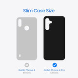 Phone 4 Pro Slim Case - Soft, Light Silicone Cover, Shockproof Drop Protection, Premium Anti-Scratch Microfiber Lining, Durable And Protective Hard Shell, Scratch Resistant ( Blue)