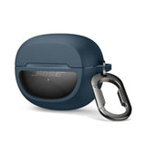 Navy Shockproof Protective Case Cover for Bose Ultra Open Earbuds 2024 with Carabiner