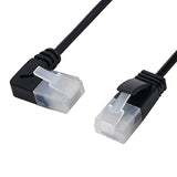 Cat6 Ethernet Cable,90 Degree Right Angled RJ45 UTP Network Extension Cable Patch Cord Cat6a LAN Cable for Laptop Router TV Box 1.0M