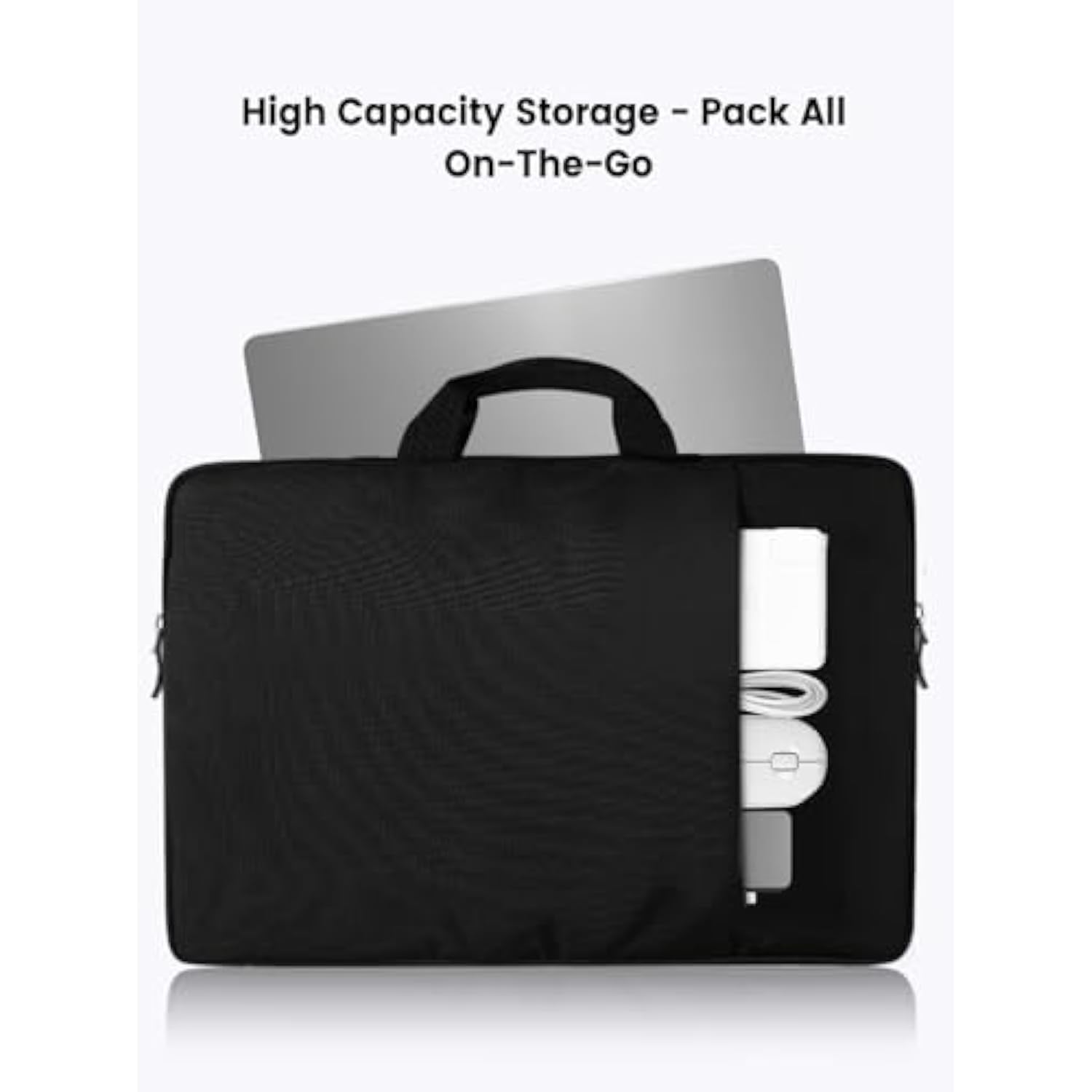 22 Inch Laptop Sleeve With Zipper Pocket, Premium Protective Monitor Sleeve For 22" Laptops & Displays, Shockproof & Water-Resistant, Slim & Lightweight Design For Travel And Storage