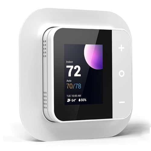 Smart Thermostat For House, Wifi Thermostats For Home Compatible With Alexa And Google Assistant, 7Day X 8Period Programmable, Energy Star Certified, C-Wire Required