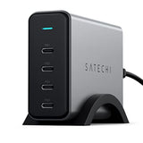 Satechi 165W USB C 4-Port GaN Charging Station, 4 USB-C PD, Laptop Charger, for MacBook Air/Pro M4/M3/M2/M1, iPad Air/Pro M4/M3/M2/M1, iPad 11th gen, iPad mini, iPhone 16, Galaxy S25, Windows