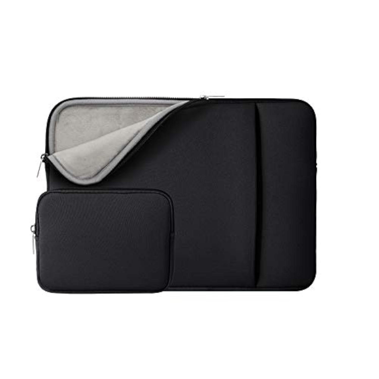Rainyear 16 Inch Laptop Sleeve Soft Case With Front Pocket & Accessories Pouch,Specially Compatible With 16" Macbook M1 M2 M3 M4 A2141 A2485 A2780 A2991 A3403 A3186 (Black,Upgraded Version)