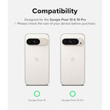 Ringke Easy Slide Tempered Glass Designed for Google Pixel 10/10 Pro Screen Protector [Super Easy to Install] Case Friendly Shatterproof Premium 9H Hardness Tempered Glass - 2 Pack